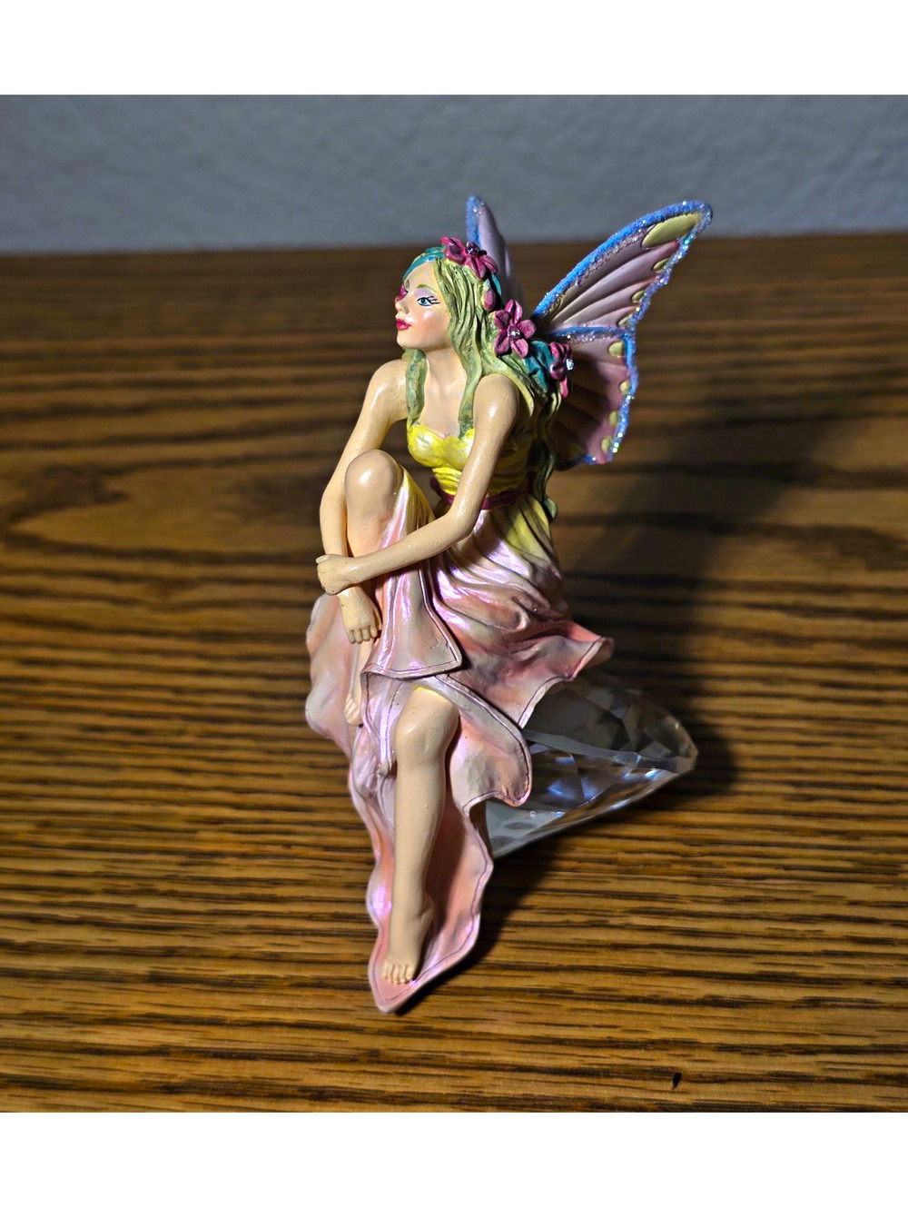 Hamilton Collection Raoul Vitale Fairy Figurine Crystal Base 2011 Butterfly